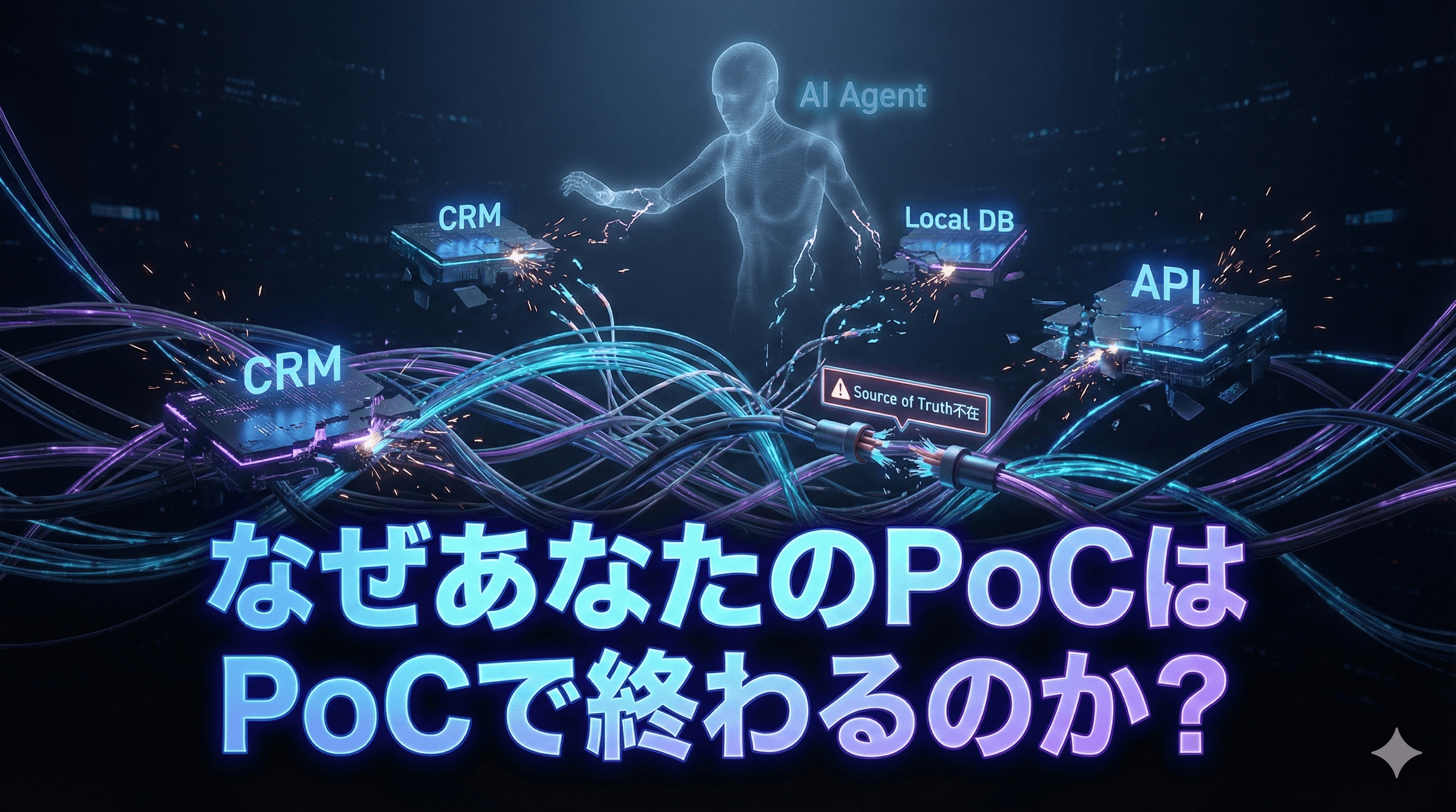 「AIエージェント」プロジェクトの8割が引き起こす、データ整合性崩壊のメカニズム:なぜあなたのPoCはPoCで終わるのか